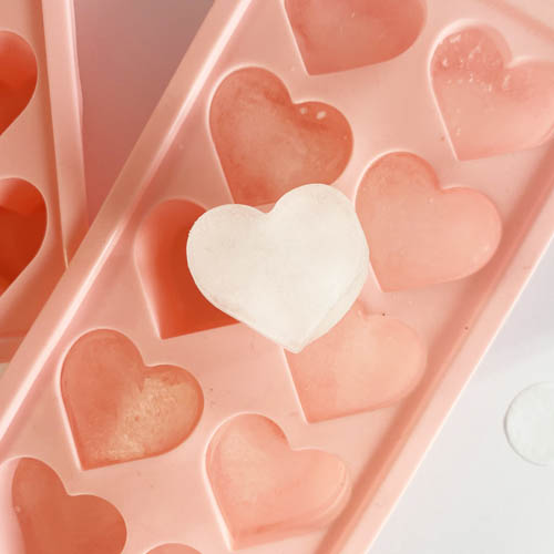 Moule à glaçon Coeur rose