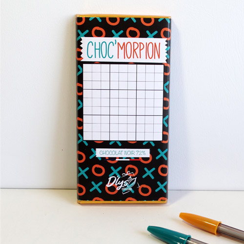 Tablette de chocolat Morpion